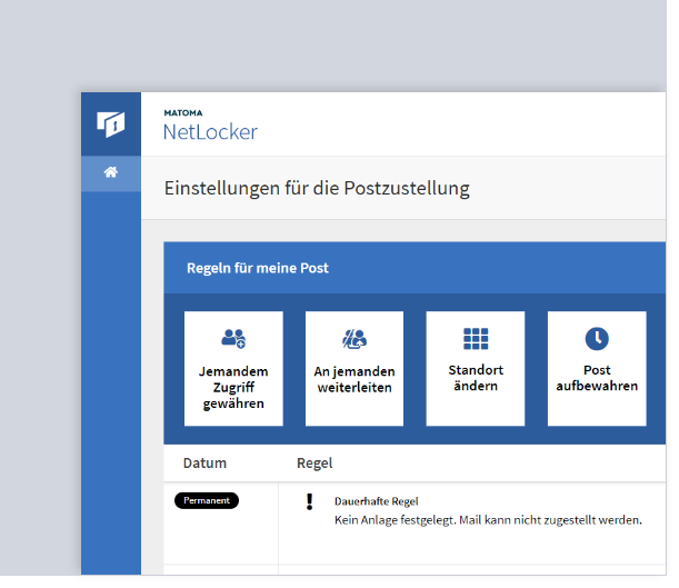 Netlocker software self service rules for my mail